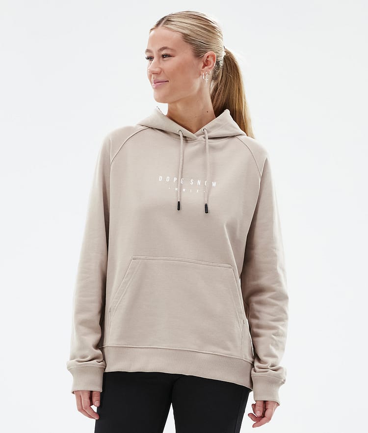 Dope Common W Hoodie Damen Silhouette Sand