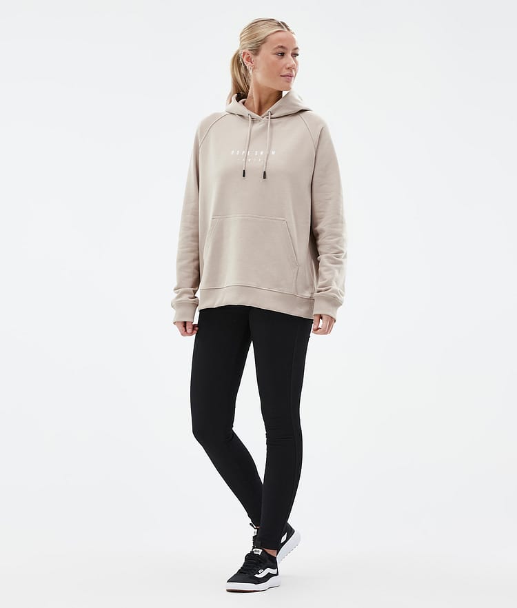 Dope Common W Hoodie Damen Silhouette Sand