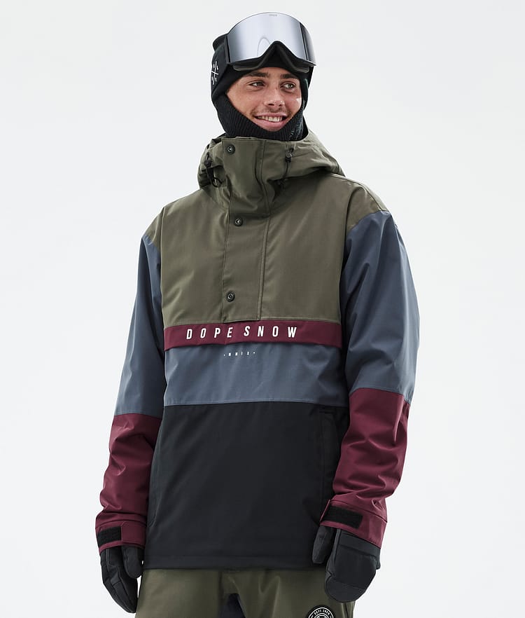 Dope Legacy Track Skijacke Herren Olive Green/Burgundy/Metal Blue/Black, Bild 1 von 8