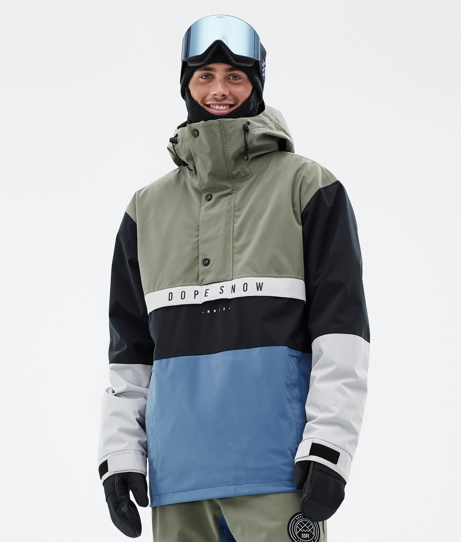 Dope Legacy Track Snowboardjacke Herren Greenish/Light Grey/Black/Blue Steel, Bild 1 von 8