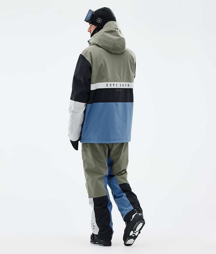 Dope Legacy Track Skijacke Herren Greenish/Light Grey/Black/Blue Steel