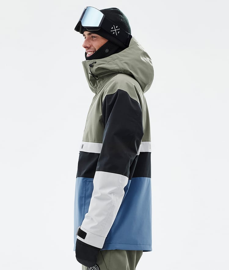 Dope Legacy Track Skijacke Herren Greenish/Light Grey/Black/Blue Steel