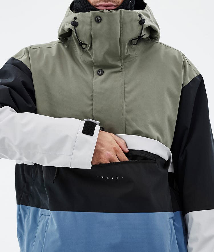 Dope Legacy Track Skijacke Herren Greenish/Light Grey/Black/Blue Steel