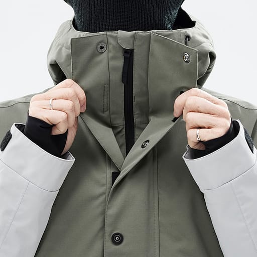 Halber Reißverschluss mit doppelter Schutzleiste Hauptdetailproduktbild,