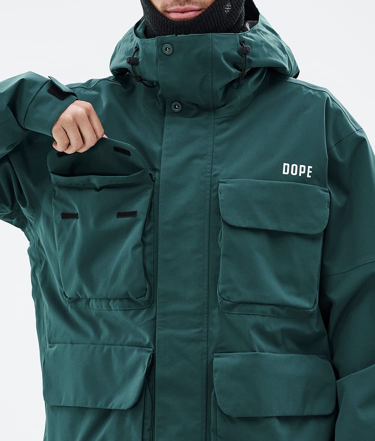 Dope Zenith Snowboardjacke Herren Bottle Green, Bild 8 von 10