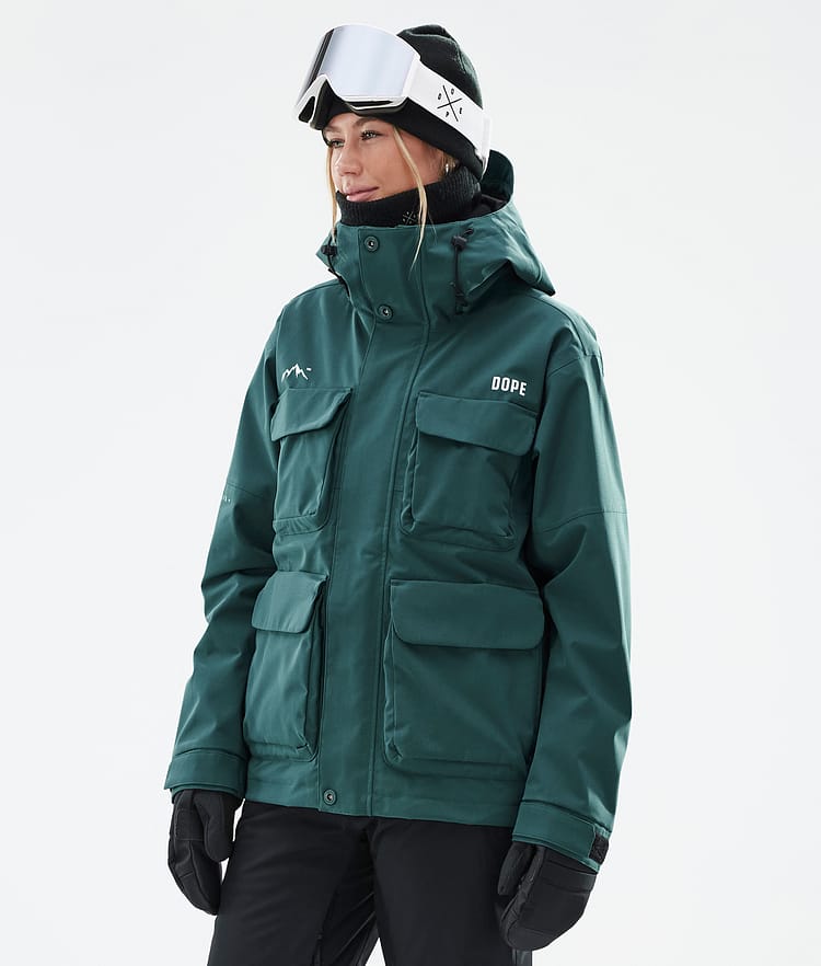 Dope Zenith W Skijacke Damen Bottle Green, Bild 1 von 10