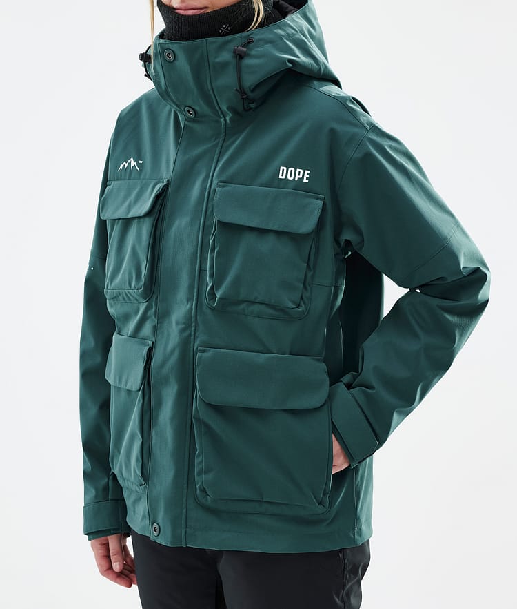 Dope Zenith W Skijacke Damen Bottle Green, Bild 7 von 10