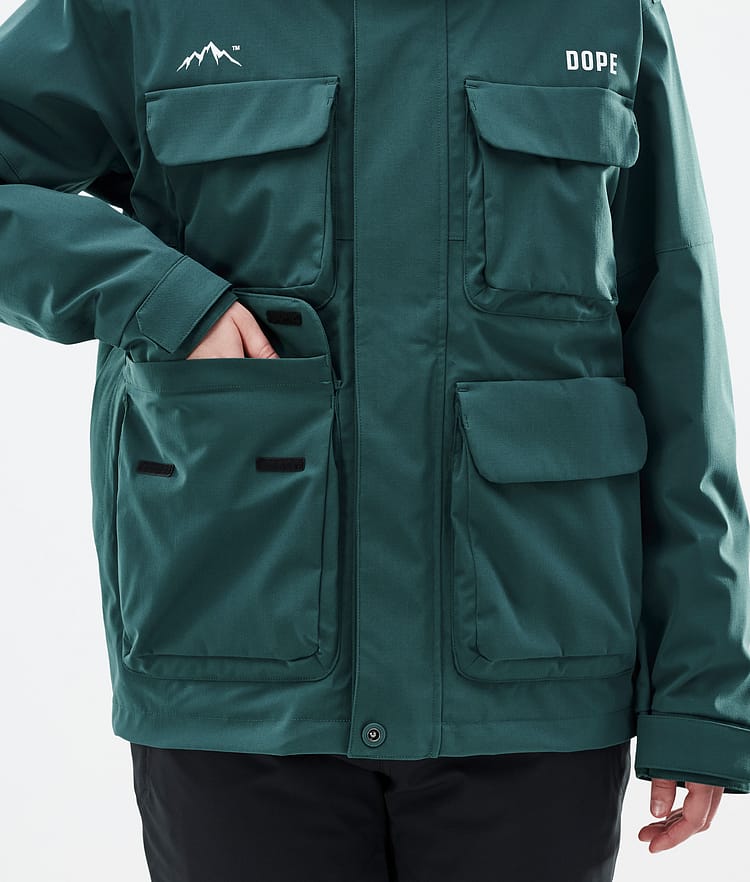 Dope Zenith W Skijacke Damen Bottle Green, Bild 8 von 10