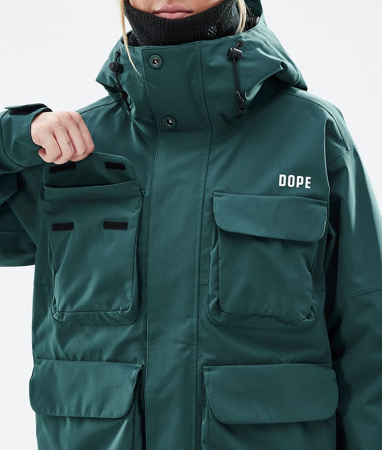 Dope Zenith W Skijacke Damen Bottle Green, Bild 9 von 10