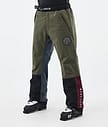 Dope Blizzard Track Skihose Herren OIive Green/Burgundy/Metal Blue/Black