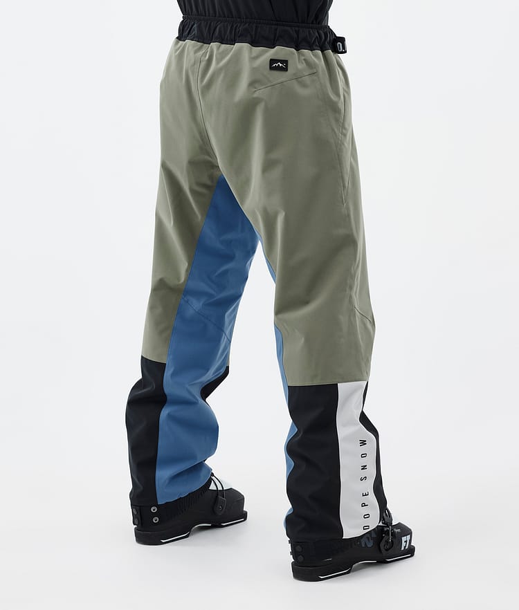 Dope Blizzard Track Skihose Herren Greenish/Light Grey/Black/Blue Steel