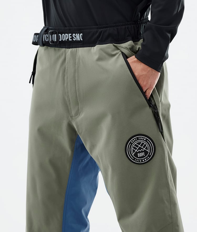 Dope Blizzard Track Skihose Herren Greenish/Light Grey/Black/Blue Steel