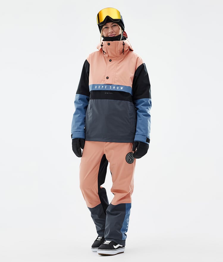 Dope Blizzard Track W Snowboardhose Damen Faded Peach/Blue Steel/Black/Metal Blue, Bild 2 von 5