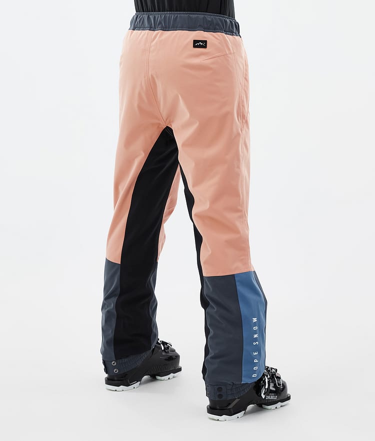 Dope Blizzard Track W Skihose Damen Faded Peach/Blue Steel/Black/Metal Blue