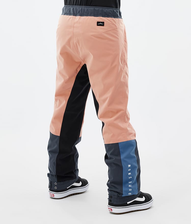 Dope Blizzard Track W Snowboardhose Damen Faded Peach/Blue Steel/Black/Metal Blue