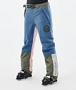 Dope Blizzard Track W Skihose Damen Blue Steel/Light Grey/Soft Pink/Greenish