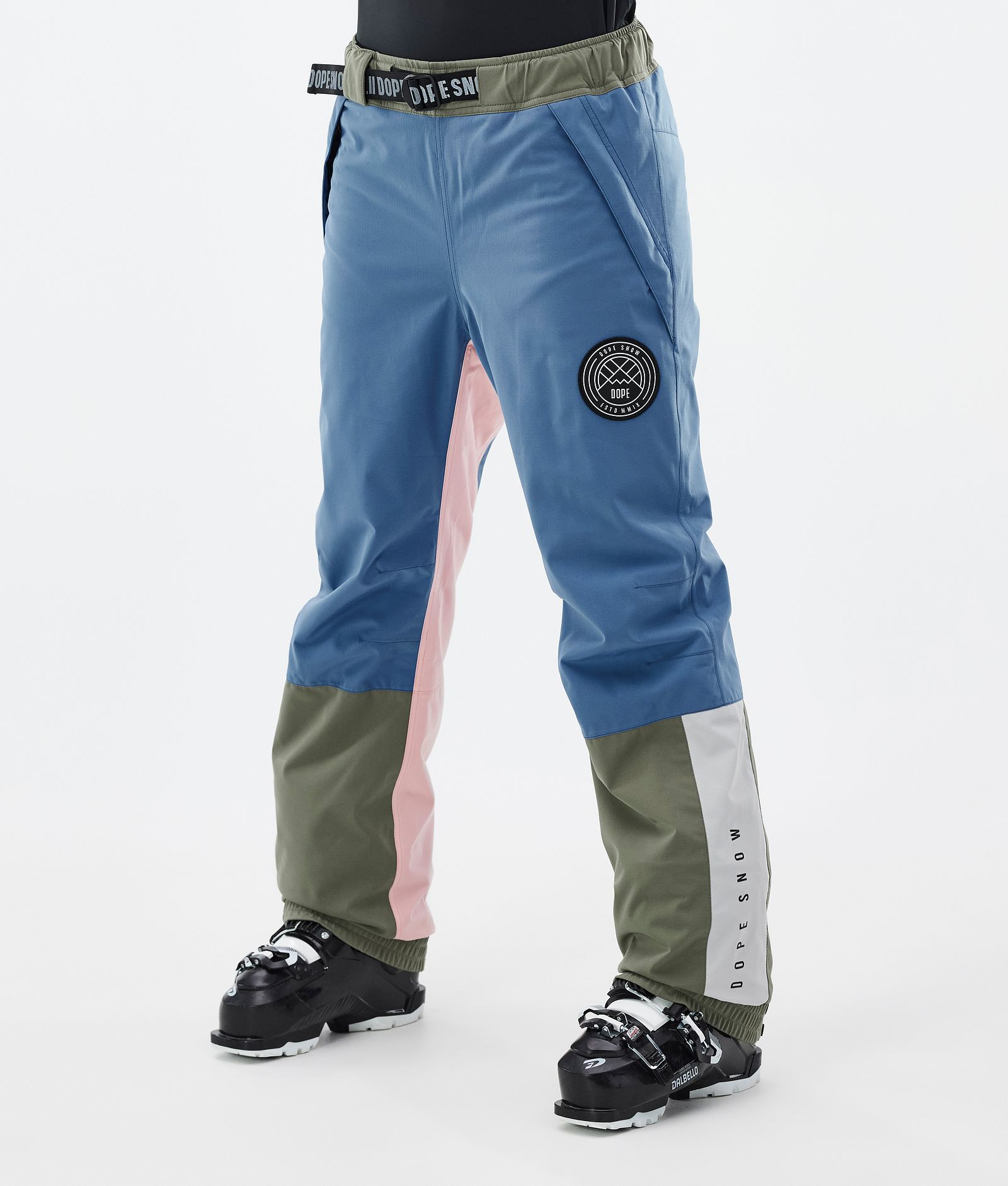 Dope Blizzard Track W Skihose Damen Blue Steel/Light Grey/Soft Pink/Greenish, Bild 1 von 5