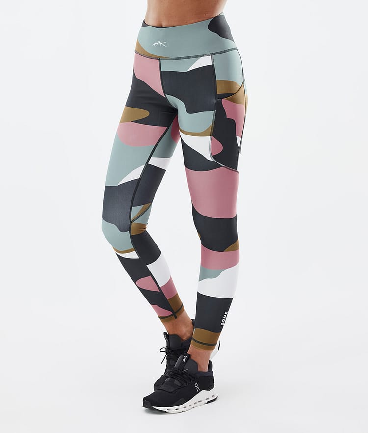 Dope Lofty Tech Leggings Damen Shards Gold Muted Pink