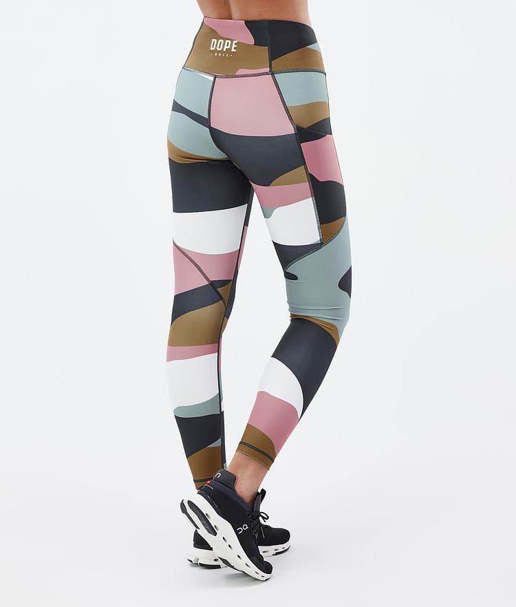 Dope Lofty Tech Leggings Damen Shards Gold Muted Pink, Bild 2 von 8