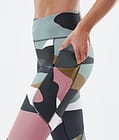 Dope Lofty Tech Leggings Damen Shards Gold Muted Pink, Bild 5 von 8