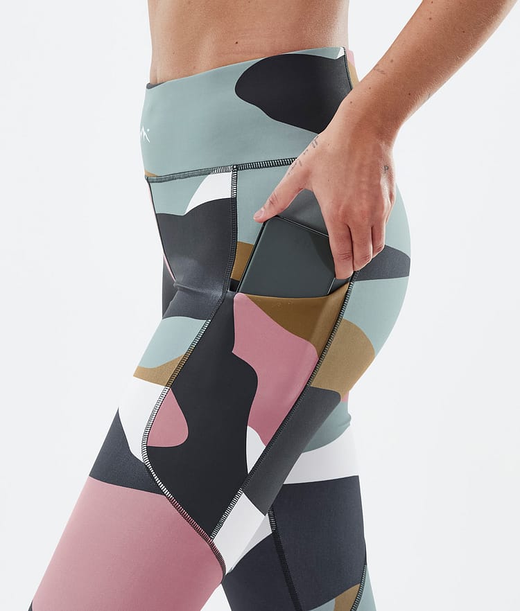Dope Lofty Tech Leggings Damen Shards Gold Muted Pink, Bild 5 von 8