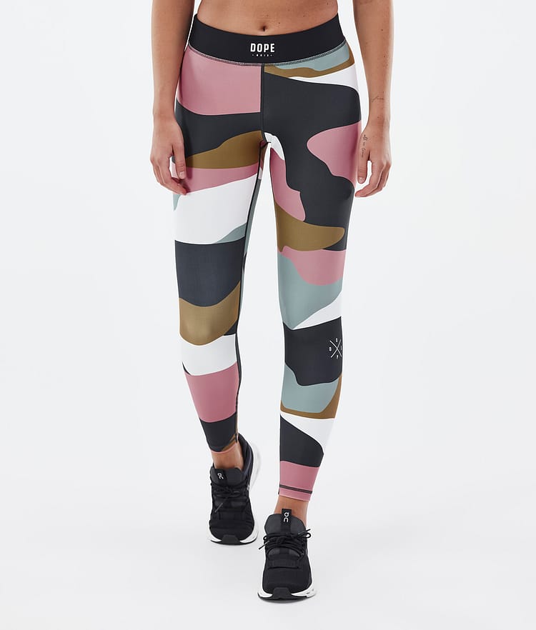 Dope Razor Leggings Damen Shards Gold Muted Pink