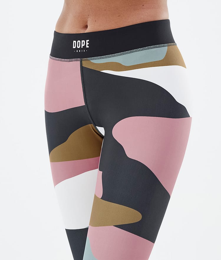 Dope Razor Leggings Damen Shards Gold Muted Pink