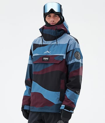 Dope Blizzard Snowboardjacke Shards Burgundy Blue