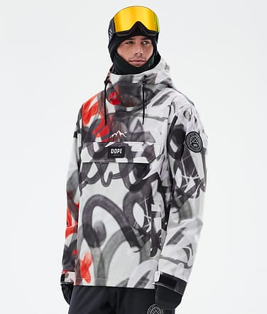Dope Blizzard Snowboardjacke Herren Spray Black Red Renewed