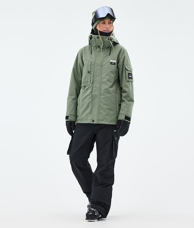 Dope Adept W Skijacke Damen Moss Green, Bild 2 von 9