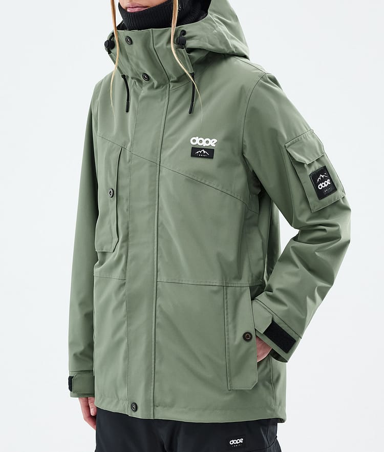 Dope Adept W Skijacke Damen Moss Green, Bild 7 von 9