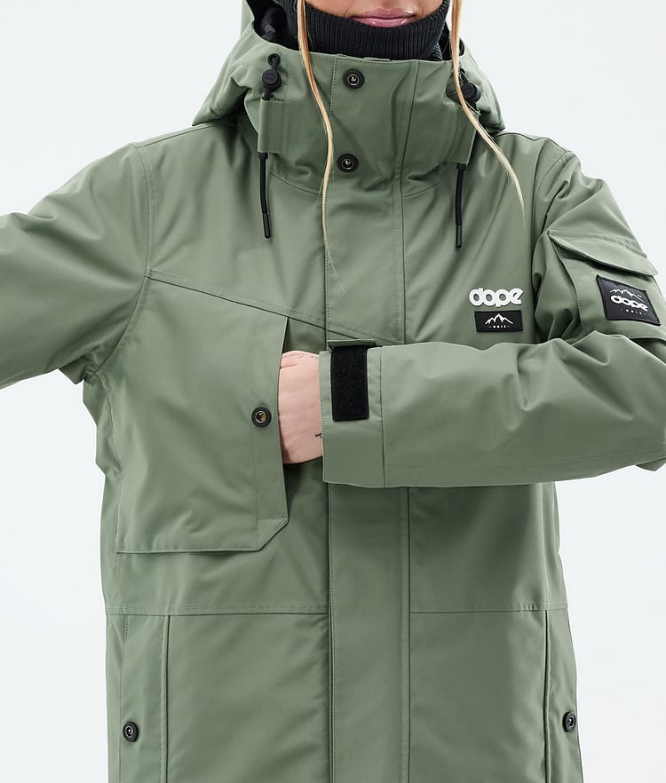 Dope Adept W Skijacke Damen Moss Green, Bild 8 von 9