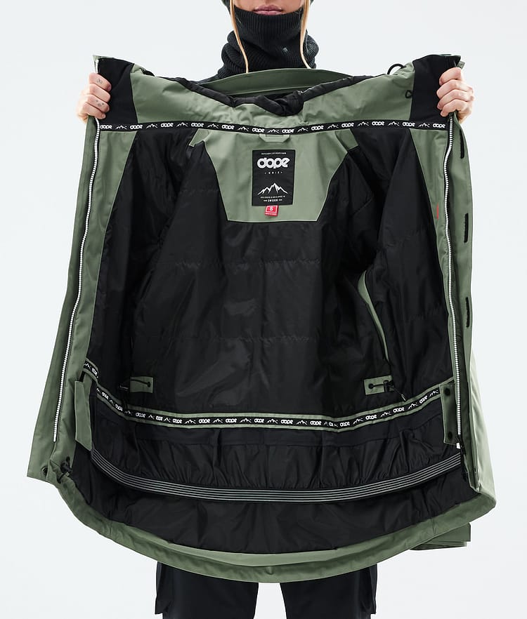 Dope Adept W Skijacke Damen Moss Green, Bild 9 von 9
