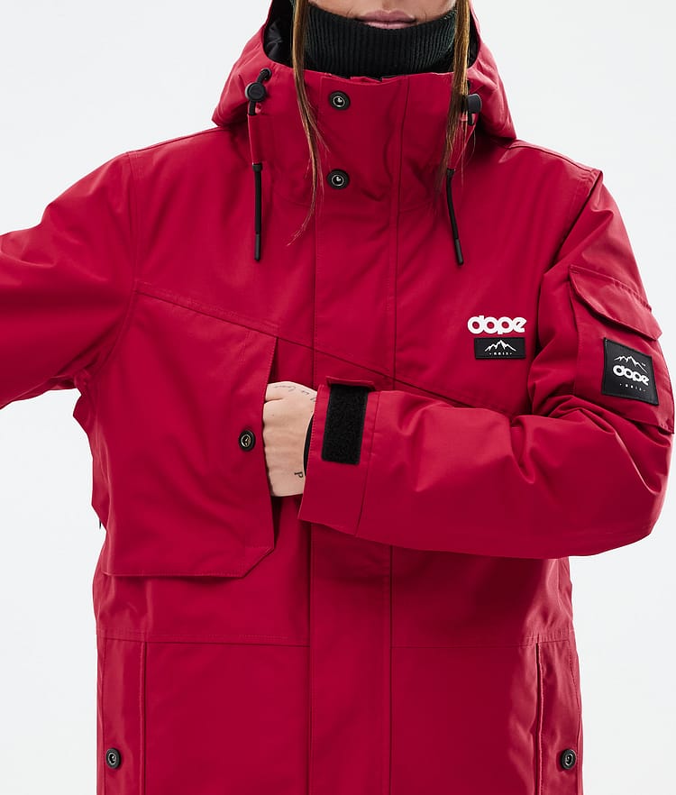 Dope Adept W Snowboardjacke Damen Deep Red Renewed, Bild 8 von 9