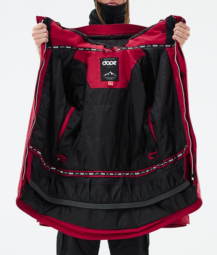 Dope Adept W Snowboardjacke Damen Deep Red Renewed, Bild 9 von 9