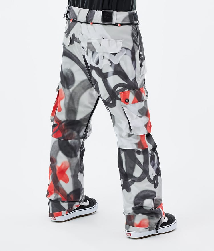 Dope Iconic Snowboardhose Herren Spray Black Red Renewed, Bild 4 von 7