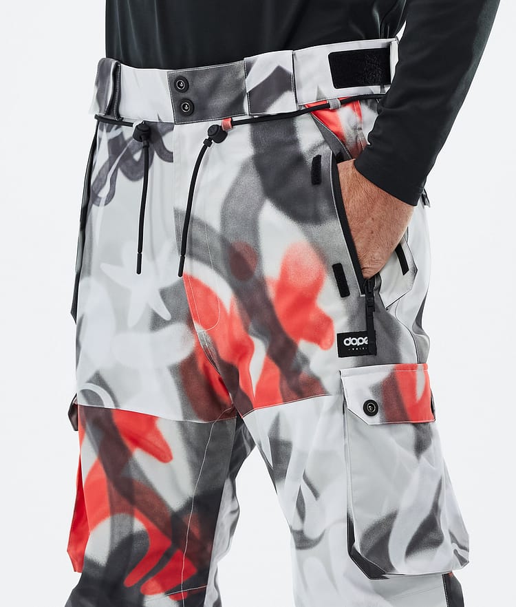 Dope Iconic Snowboardhose Herren Spray Black Red Renewed, Bild 5 von 7