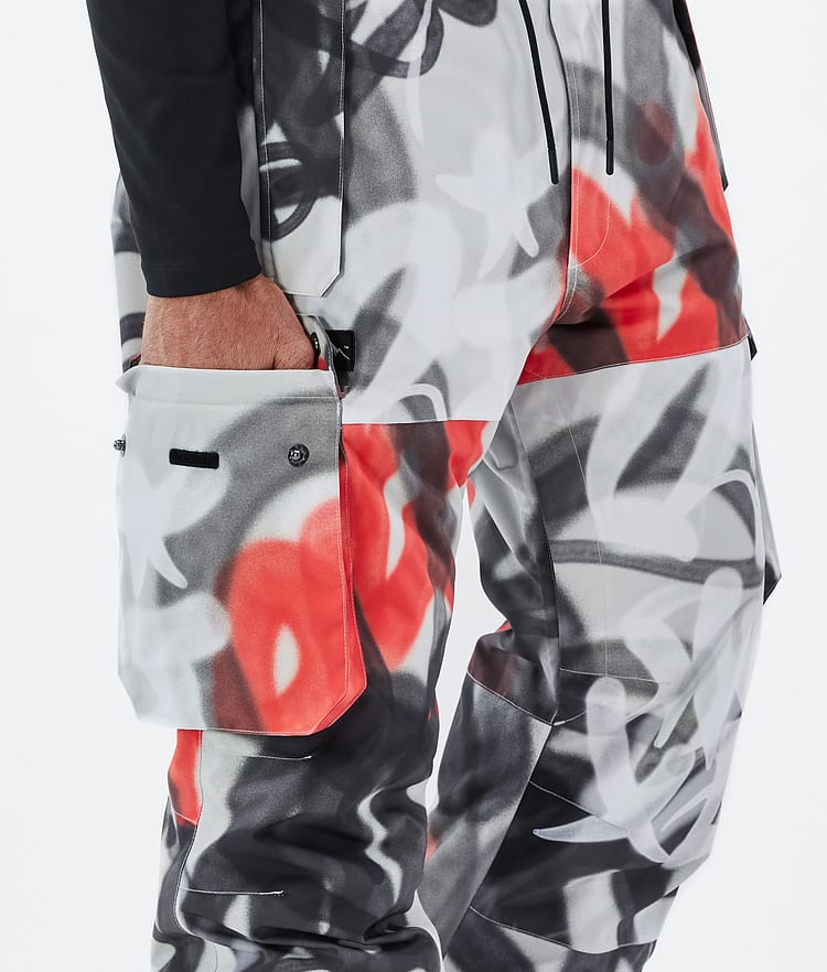 Dope Iconic Snowboardhose Herren Spray Black Red Renewed, Bild 6 von 7