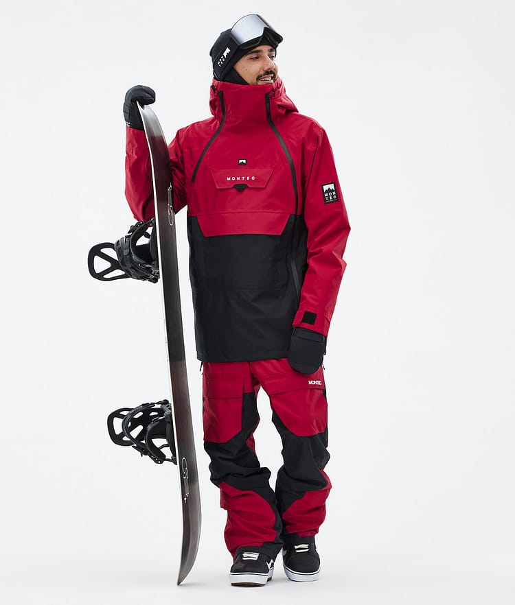 Montec Doom Snowboardjacke Herren Deep Red/Black Renewed, Bild 3 von 11