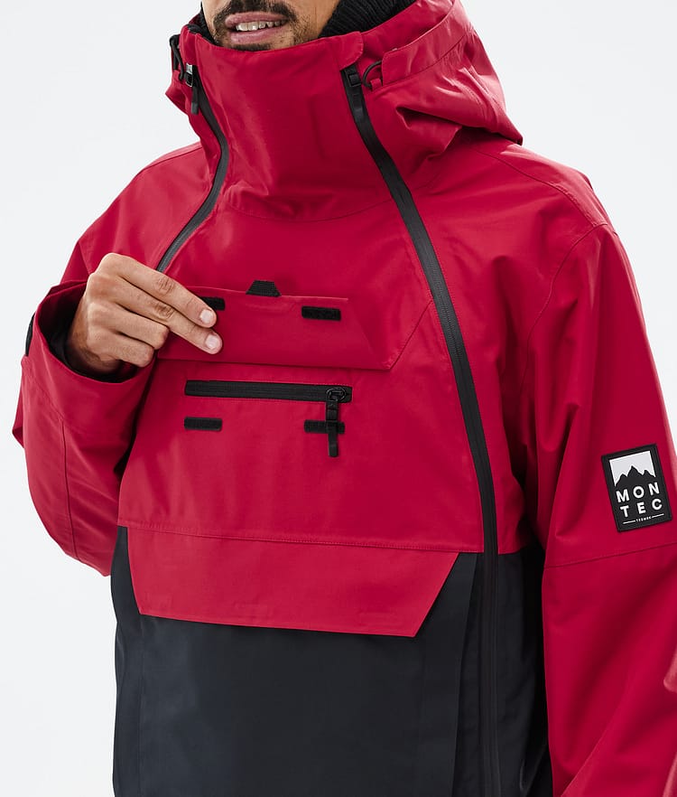 Montec Doom Snowboardjacke Herren Deep Red/Black Renewed, Bild 10 von 11