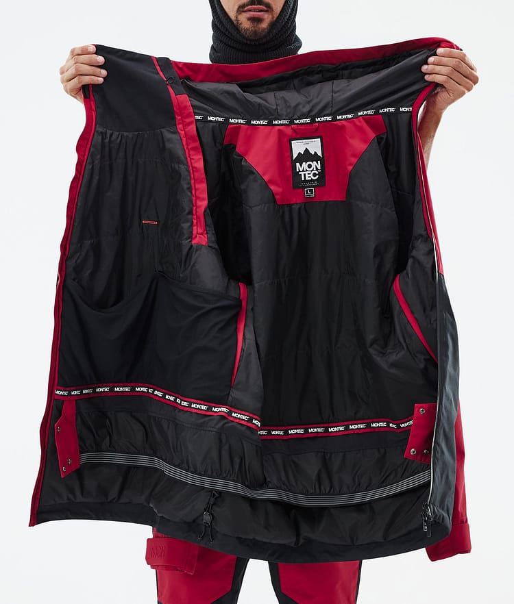 Montec Doom Snowboardjacke Herren Deep Red/Black Renewed, Bild 11 von 11