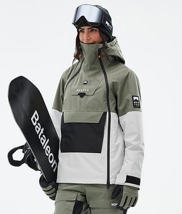 Montec Doom W Snowboardjacke Damen Greenish/Black/Light Grey Renewed