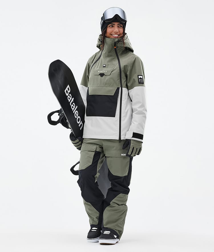 Montec Doom W Snowboardjacke Damen Greenish/Black/Light Grey Renewed, Bild 3 von 11