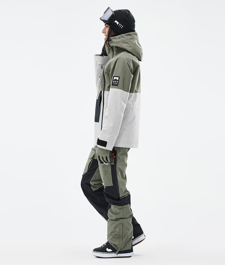 Montec Doom W Snowboardjacke Damen Greenish/Black/Light Grey Renewed, Bild 4 von 11