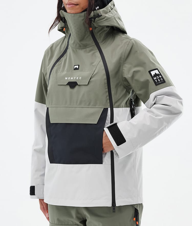 Montec Doom W Snowboardjacke Damen Greenish/Black/Light Grey Renewed, Bild 8 von 11
