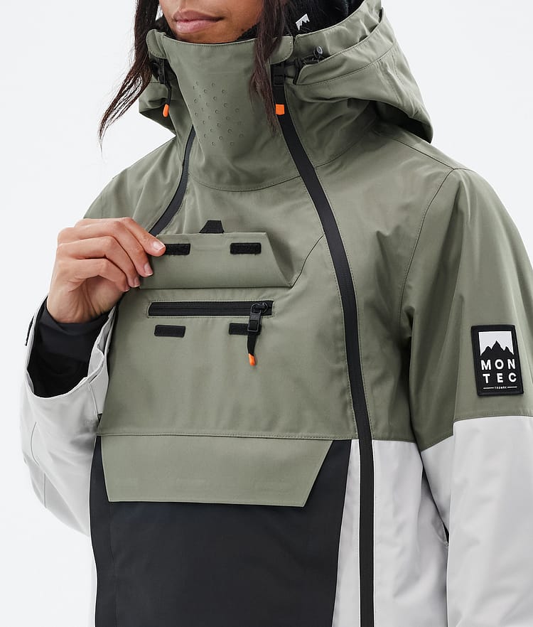 Montec Doom W Snowboardjacke Damen Greenish/Black/Light Grey Renewed, Bild 10 von 11