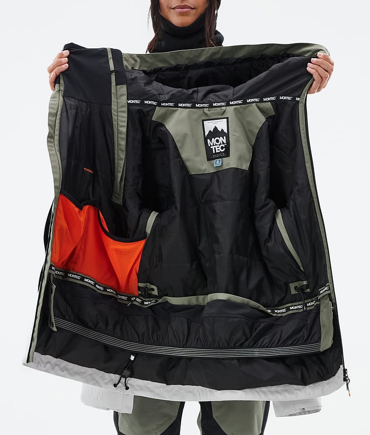 Montec Doom W Snowboardjacke Damen Greenish/Black/Light Grey Renewed, Bild 11 von 11