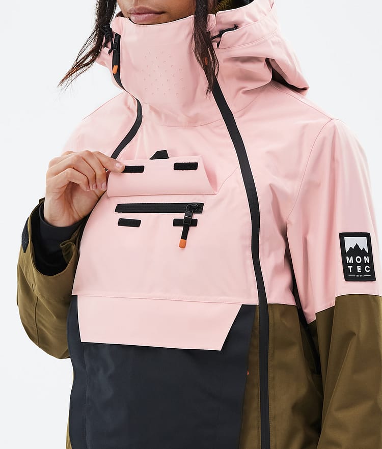 Montec Doom W Snowboardjacke Damen Soft Pink/Black/Fatigue Renewed, Bild 9 von 10