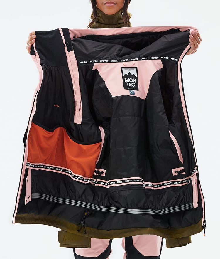 Montec Doom W Snowboardjacke Damen Soft Pink/Black/Fatigue Renewed, Bild 10 von 10