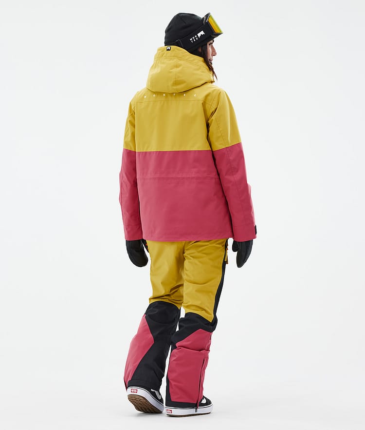 Montec Doom W Snowboardjacke Damen Yellow/Black/Light Red, Bild 4 von 10